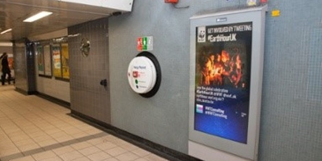 Exterion UK display using BroadSign and TINT platforms in the London Underground.