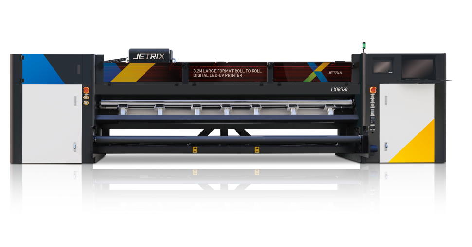 The JETRIX LXiR320 is a 3.2m production speed printer equipped with Konica Minolta heads.