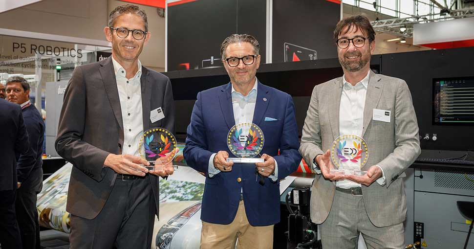 Durst Group wins Three EDP Awards at FESPA Global Print Expo in Munich, Germany.