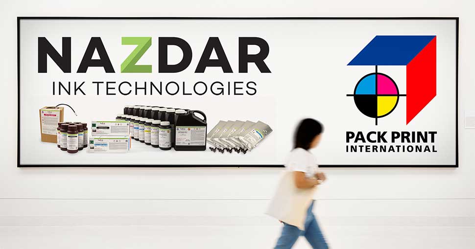 Nazdar will promote a range of new and existing digital inkjet, screen and flexo inks on booth J19.
