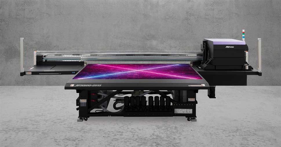 New 3-litre ink system to increase productivity and enhance automation of Mimaki JFX600-2513 printer.