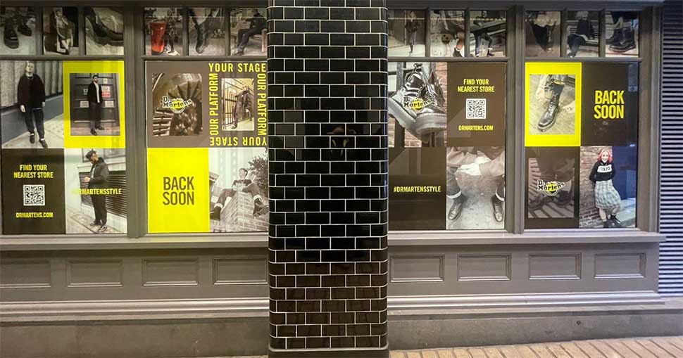 Leeds-based Imageco linked up with footwear brand Dr. Martens to create a range of indoor and outdoor graphics for its new test and learn concept store in London.