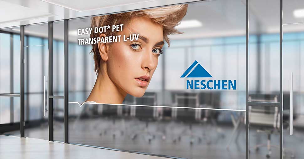 Another green plus point, for the self-adhesive, PVC-free printing film from Neschen.