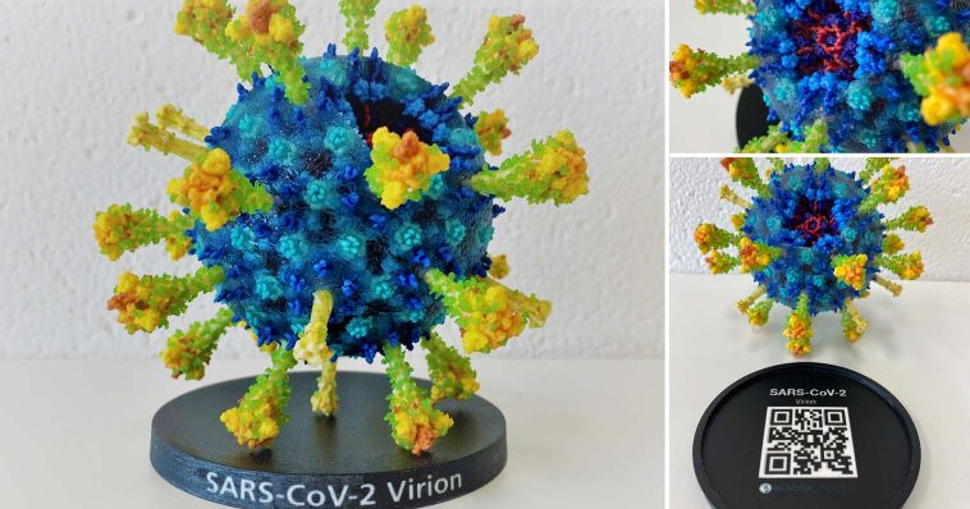 Biologic Models creates intricate, full-color protein models using the Mimaki 3DUJ-553 printer.