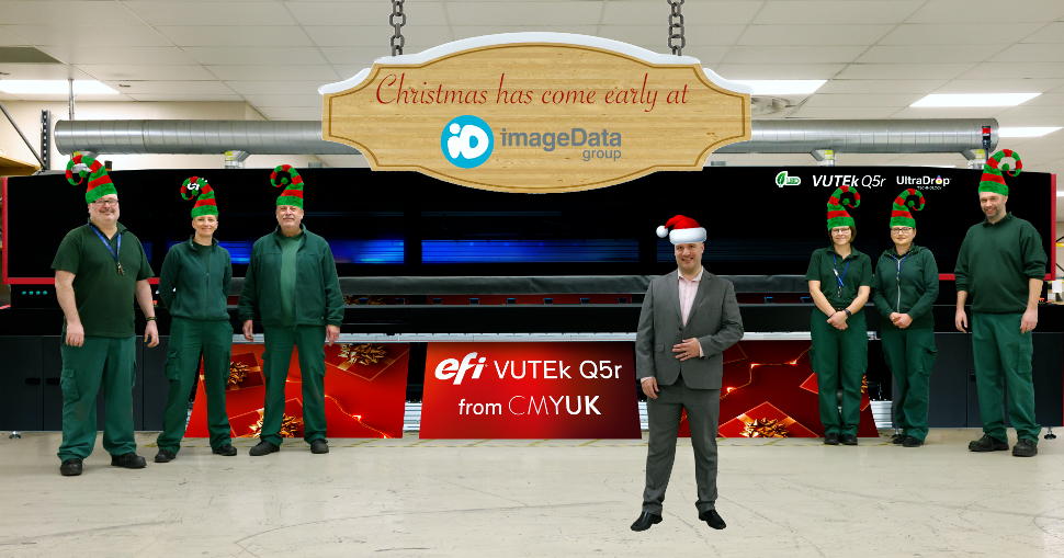 imageData Group orders an EFI VUTEk Q5r UV LED roll-to-roll printer from CMYUK.