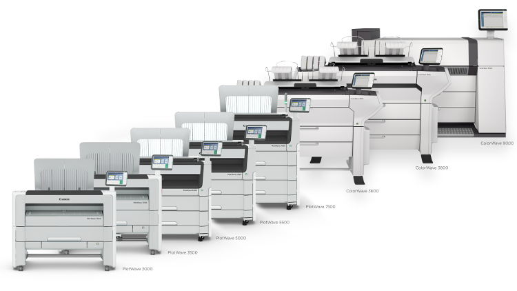 Canon launches updated ColorWave and PlotWave large format printer series.