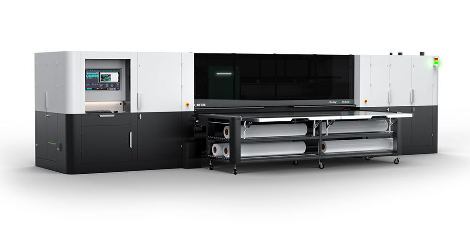 Fujifilm introduces new Acuity Ultra Hybrid LED wide format printer. Featuring Uvijet UH: New LED UV inkjet series.