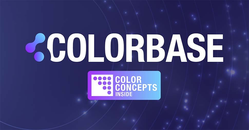 Effective immediately, Color Concepts B.V., is changing its name to ColorBase.