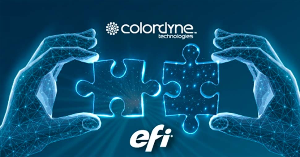 Colordyne’s high-speed, high-resolution process color inkjet print engines on display in booth 5923 at the September 13-15 tradeshow feature the Fiery Impress DFE, a brand new, turnkey inkjet print server technology.