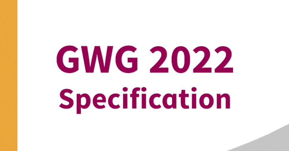 The GWG 2022 specification makes it possible for such technology to be used and defines the rules.