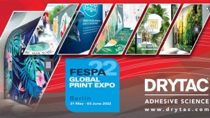 Drytac set for major FESPA 2022 presence with sponsorship of Printeriors and Sustainability Spotlight zones.