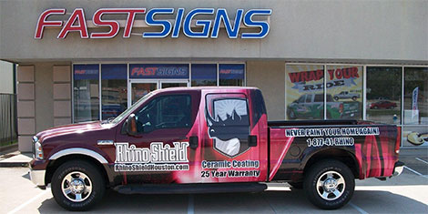fastsigns shop and truck