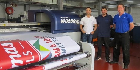 Orlando de Abreu, Tali Digital; Richard Wesley, Inca Digital Printers and Jan Engelbrecht, Ipex Machinery