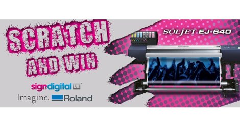Roland DG's Scratch and Win Prize Draw at SDUK16