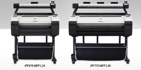Canon's imagePROGRAF iPF670 MFP L24 and iPF770 MFP L36