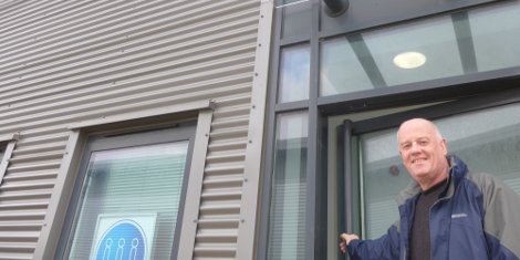 John Corrall, Managing Director of IIJ, at the new building