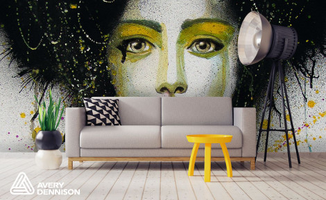 Spandex new Avery Digital Wall film stone LFR