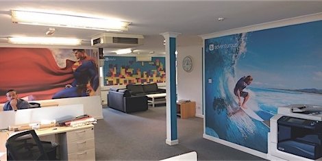Printed floor and wall coverings are rapidly increasing in popularity, boosted by the ability for today’s ink-jet technologies and media which can handle UV-curable, solvent-based, and latex ink formulations for true colour reproduction.