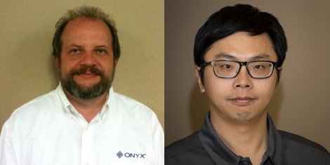 Onyx Graphics affirms its position as the market leader in wide-format printer RIP software with recent honours bestowed on its resident colour scientists Dr. Max Derhak (left) and Dr. Lin Luo (Eric).