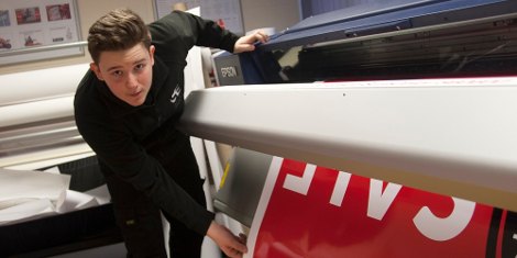 Adam Keys (pictured) joins the company as a print apprentice via a BPIF scheme