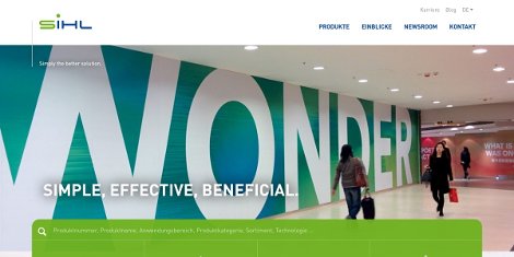 Together with the new motto “Sihl –simply the better solution”, the coating specialists present their new website and new market approach.