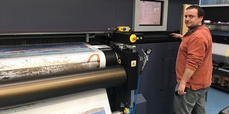 Cyrus Norton with one of the Durst systems