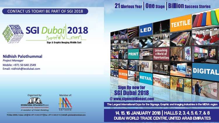 SGI Dubai 2018 is ideally positioned to drive this merging of technologies forward. Exhibitors from all over the world will present solutions for textile printing.