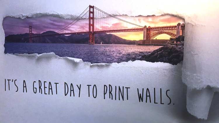 The Wallpen printer can cover up to four square metres per hour at a resolution of 370 x 600 DPI.