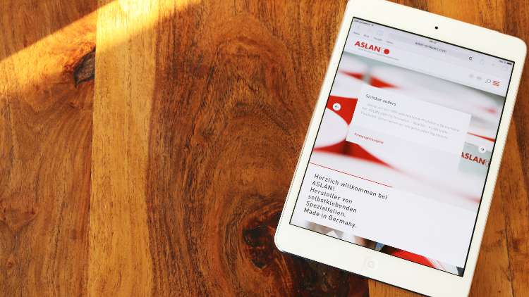 Self-adhesive film specialist ASLAN launches new website.