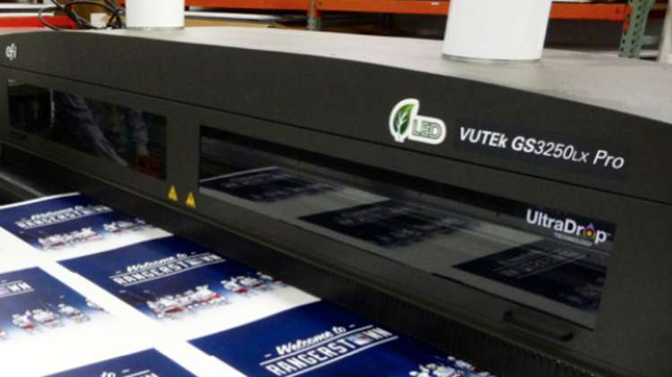 Evolution Achieves High-end, Higher-volume Success with EFI VUTEk LED Hybrid Printer.