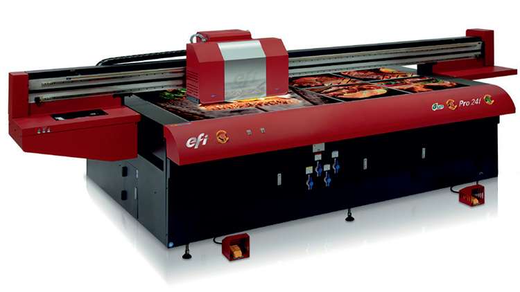 EFI Continues Innovation with Newest Dedicated Flatbed Printer.
