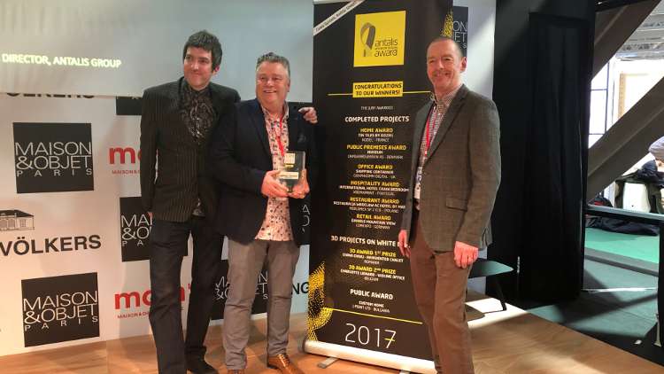 (L-R) Matthew Wakeham (Antalis) Paul Sharpe (Graphicomm) John Hardaker.
