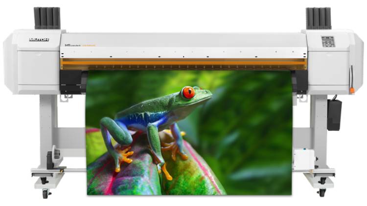 The new Mutoh high speed UV-LED VJ-1638UR 64" roll-to-roll printer will produce many versatile applications with rich, bright colors.