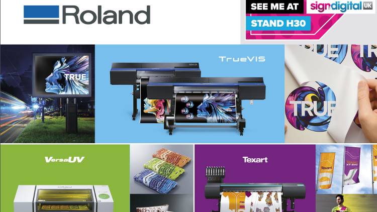 At Roland DG UK's booth – stand H30 – visitors can expect to see a diverse selection of cutting-edge print systems, all demonstrated by Roland DG experts.