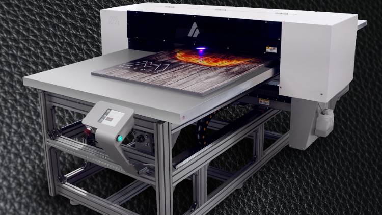 Azon Matrix industrial series offers UV-LED inkjet printing solutions with optional bed sizes of 700 mm x 1900 mm / 700 mm x 2500 mm / 1200 mm x 3300 mm.