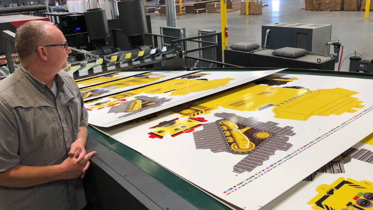 Successful Single-Pass Digital Corrugated Production Launch Leads CSI to Purchase Two Additional EFI Nozomi Presses.