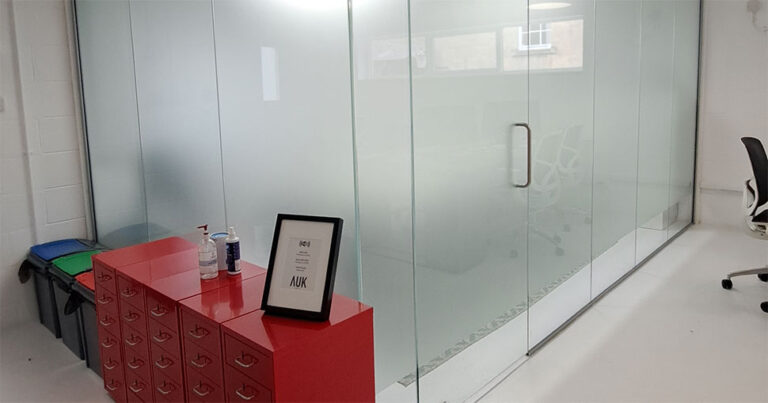 Keeping it under wraps with Minuteman Press Bath and Drytac SpotOn Clear.