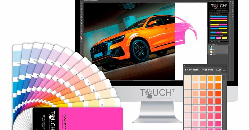 Touch7 live demonstrations in the Sharp Booth at PRINTING United Expo 2024.