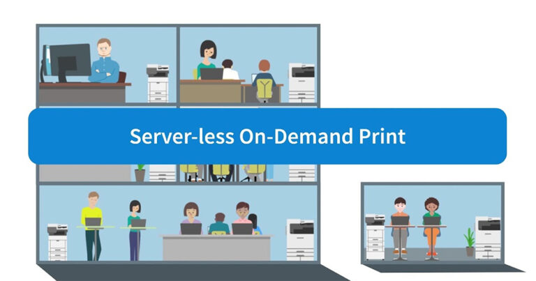 Fujifilm server-less on demand print
