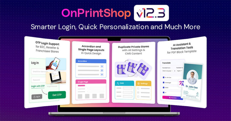 OnPrintShop upgrade version 12.3